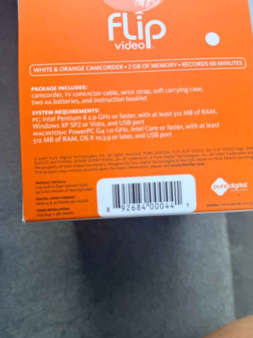 Flip Video Ultra Series Camera with Orange Accents